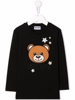 Moschino Kids t-shirt à motif Teddy Bear - Noir