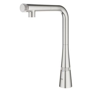 GROHE Zedra Keukenkraan - hoog - uittrekbare l uitloop - supersteel geborsteld 31593DC2