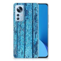 Xiaomi 12 | 12X Bumper Hoesje Wood Blue - thumbnail