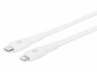 Manhattan 394529 USB C op Lightning® laad- en synchronisatiekabel 2 m wit