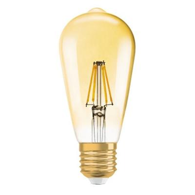 Osram Vintage 1906 LED E27 Edison Gloeilamp Goud 7W 725lm - 825  | Dimbaar - Vervanger voor 60W