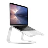 Twelve South Curve voor MacBooks en Laptops | Ergonomische desktop koelstandaard voor thuis of op kantoor, wit (speciale editie)