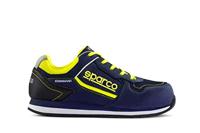 Sparco Gymkhana S1P SRC Werkschoenen, veiligheidsschoenen, blauw-geel, fluo