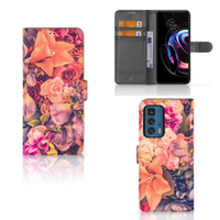 Motorola Edge 20 Pro Hoesje Bosje Bloemen - thumbnail