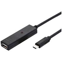 VALUE USB 2.0 Verleng kabel met actieve Repeater, A - C, zwart, 20 m - thumbnail