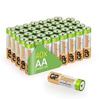 GP-batterijen LR06 1.5 V SUPER Alkaline Multipacks Mignon AA-batterij, pak van 40