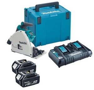 Makita DSP600PT2J Accu invalzaag LXT 2x18V | 2x5.0Ah accu&apos;s en duolader