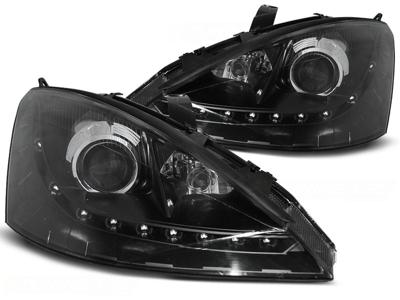 Tuning-Tec Koplampen met parkeerlicht FORD FOCUS 10 98-10 01 ZWART
