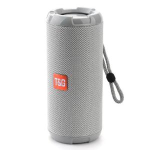 T&G TG621 Draagbare TWS Bluetooth Luidspreker TF Kaart FM Buiten Waterdichte Draadloze Subwoofer (CE gecertificeerd) - Grijs