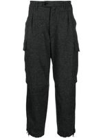 Mackintosh pantalon cargo court en laine - Gris