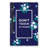 Samsung Galaxy Tab S9 Plus Print Case Flowers Blue DTMP