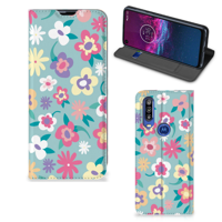 Motorola One Action Smart Cover Flower Power