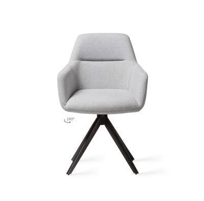 Jesper Home Eetkamerstoel 'Kinko' Turn Black, Draaibaar, kleur Cloud