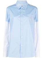 Marni chemise en coton à manches longues - Bleu