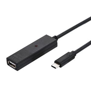 VALUE USB 2.0 Verleng kabel met actieve Repeater, A - C, zwart, 20 m