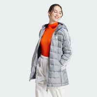Essentials 3-Stripes Light Donsparka met Capuchon