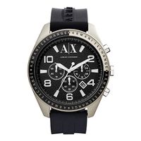 Horlogeband Armani Exchange AX1253 Silicoon Zwart 22mm - thumbnail