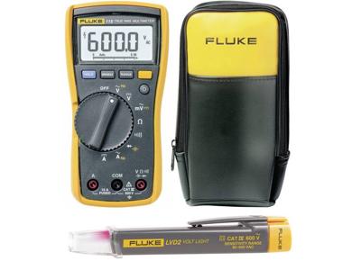 Fluke 115+LVD2+C90 Multimeter Digitaal CAT III 600 V Weergave (counts): 6000 Fluke 115+LVD2+C90 Multimeter Digitaal CAT III 600 V Weergave (counts): 6000