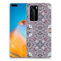 Huawei P40 Pro TPU Siliconen Hoesje Flower Tiles