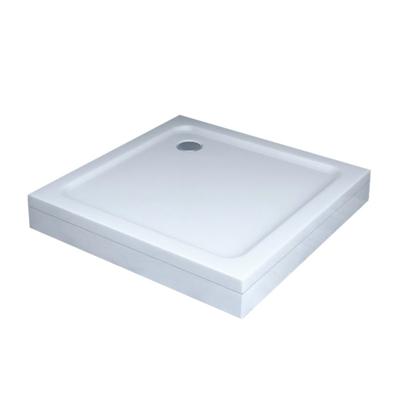 Douchebak Smooth Hoog Vierkant 90x90x16.5 SMC Wit Met Potenset en Afneembaar Paneel Douchebak Smooth Hoog Vierkant 90x90x16.5 SMC Wit Met Potenset en Afneembaar Paneel