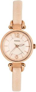 Horlogeband Fossil ES3754 Onderliggend Leder Beige 7mm