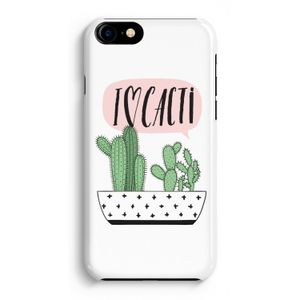 I love cacti: Volledig Geprint iPhone 7 Hoesje