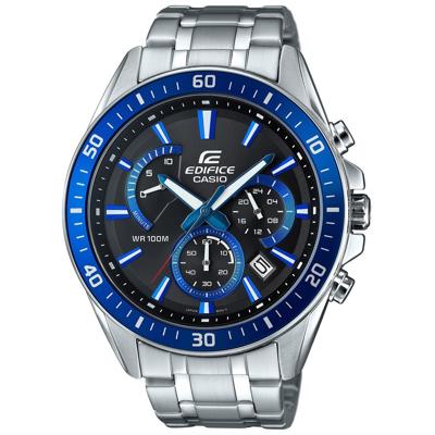 Casio EFR-552D-1A2VUEF horloge Quartz Polshorloge Man Blauw, Roestvrijstaal