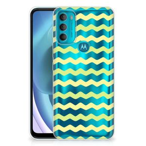 Motorola Moto G71 5G TPU bumper Waves Yellow