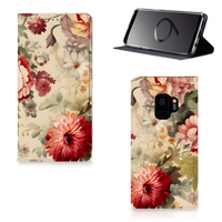 Smart Cover voor Samsung Galaxy S9 Bloemen - thumbnail