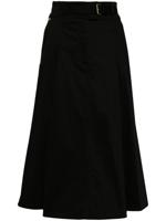 Carolina Herrera Geplooide midi-rok - Zwart