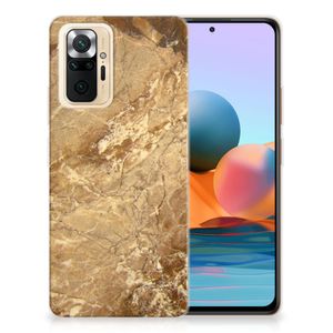 Xiaomi Redmi Note 10 Pro TPU Siliconen Hoesje Marmer Creme