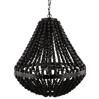 Hanglamp Casimira Landelijk 60 cm 1 Lichts Zwart