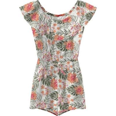 NAME IT KIDS jumpsuit Vinaya van gerecycled polyester ecru/roze/groen NAME IT KIDS jumpsuit Vinaya van gerecycled polyester ecru/roze/groen