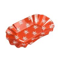 amscan 9901862 4 braadworstschalen BBQ Party, rood, wit