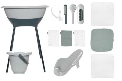 Bad- en verzorgingsset Luma Hydrofiel Sage Green Bad- en verzorgingsset Luma Hydrofiel Sage Green