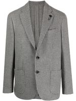 Lardini blazer à motif pied-de-poule - Gris