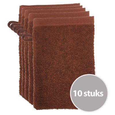 The One Washandjes Bruin - 10 stuks