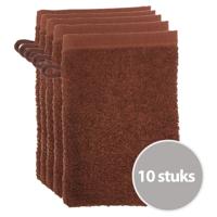 The One Washandjes Bruin - 10 stuks