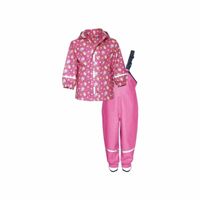 Playshoes regenpak 2-delig fuchsia sterren Maat