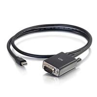 C2G Mini DisplayPort/Thunderbolt-2 manspersoon to VGA HD15 manspersoon Active Adapter Computer Monitor Kabel (0.)9M, zwart)