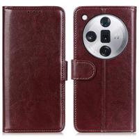 Oppo Find X7 Ultra Wallet Case met Magnetische Sluiting - Bruin