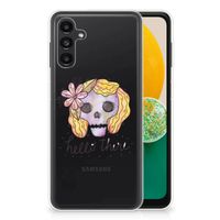 Silicone Back Case Samsung Galaxy A13 | A04s Boho Skull