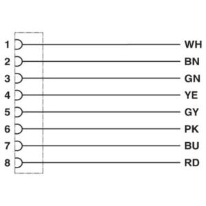 Phoenix Contact 1404194 Sensor/actuator aansluitkabel Aantal polen: 8 10.00 m 1 stuk(s)