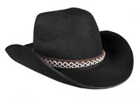 Boland cowboyhoed junior zwart