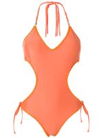 Amir Slama maillot de bain à découpes - Orange