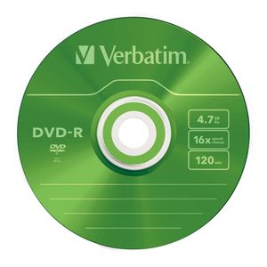 Verbatim 43557 DVD-R disc 4.7 GB 5 stuk(s) Slimcase Gekleurd