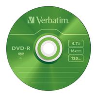 Verbatim DVD-R Colour 4,7 GB 5 stuk(s) - thumbnail