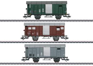 Märklin 46568 H0 3-delige set gesloten goederenwagons bijv. EB 3/5 van de SBB