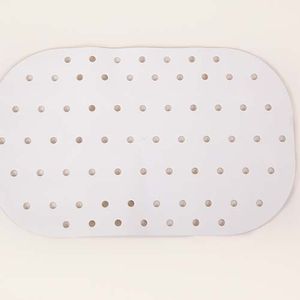 Anti-slip bad- en douchematten - badmat 54x35 cm wit