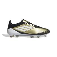 adidas F50 Messi Pro Gras Voetbalschoenen (FG) Goud Zwart Wit - thumbnail